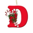 thumbnail image 1 of Christmas A to Z 26 Letter Ornament Christmas Tree Ornament Personalized Monogram Ornament Initial Alphabet Ornament Car Hanging Decoration Rearview Mirror Ornament, 1 of 3