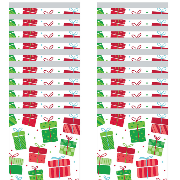 Christmas Zipper Seal Sandwich Bag, Cookie Bag, Treat Bags 2 Pack