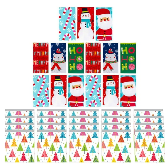 Christmas Zipper Seal Sandwich Bags, Christmas Sandwich Lunch Sack Bags Cookie Exchange 35