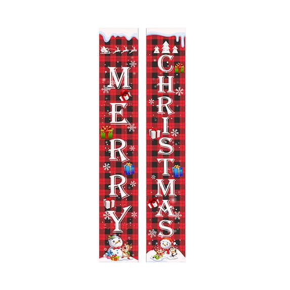 Christmas activities decoration, couplets hanging flags curtain
