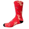 thumbnail image 1 of Christmas and Hanukkah Holiday Colorful CoolMax Crew Socks for Men & Women - Angels, 1 of 5