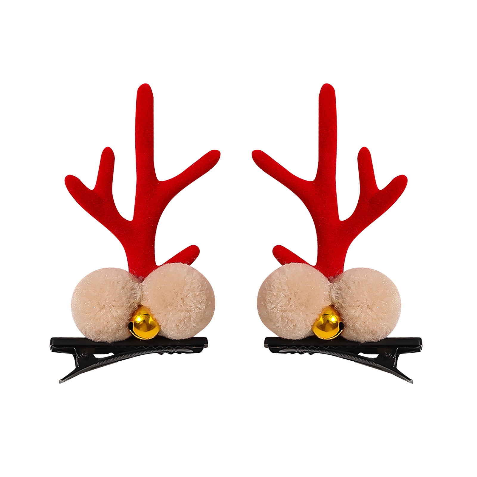 Christmas and Other Festivals Christmas Hair Clips 1 Pair Of Cute Deer