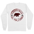 thumbnail image 1 of Christmas at the Cabin Long Sleeve Shirt Unisex Large White, 1 of 5