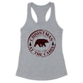 thumbnail image 1 of Christmas at the Cabin Tank Top Fitted Racerback Women's X-Small Heather Grey, 1 of 5