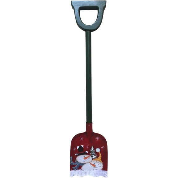 Christmas ative Snow Shovels with Snowman Santa Pattern, 23" Mini Shovel Xmas Holiday ation for Home Yard Porch Lawn Indoor Outdoor Garden Digger (2 Snowman)