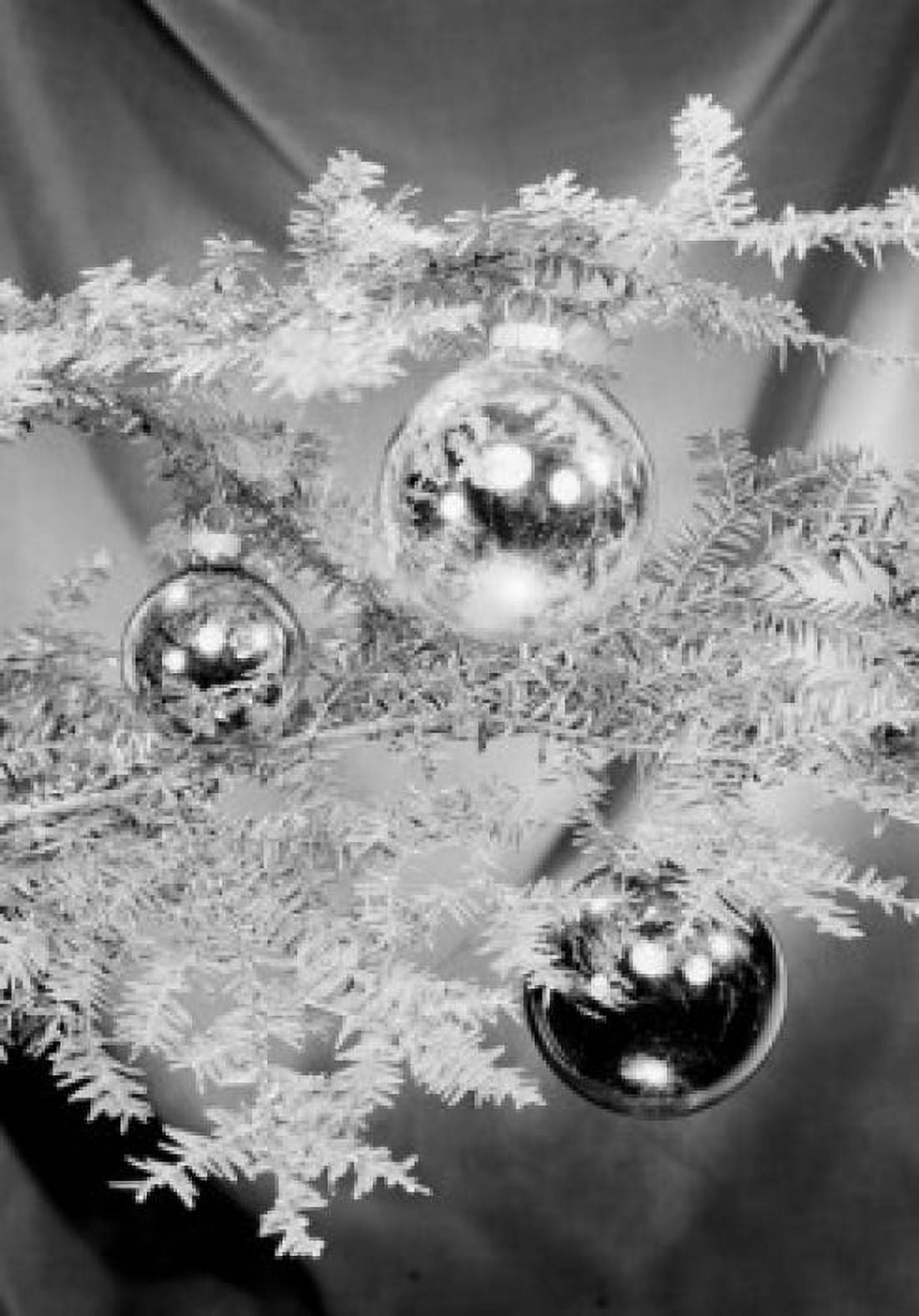 Christmas baubles on branch Canvas Art - (18 x 24)