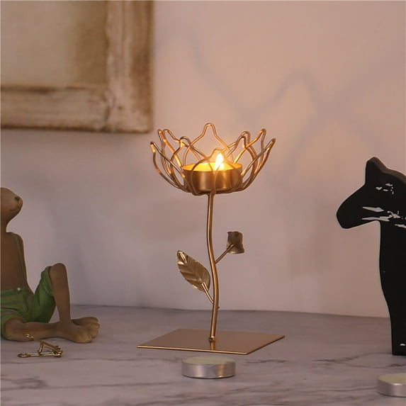 Christmas bird's nest and bird iron candle holder decoration Western food candle holder dining table crafts small decoration