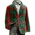 thumbnail image 1 of Christmas blazer for men Corduroy Print Holiday Party Jacket For Formal Events And Business Wear With Stylish Design And Comfortable Fit, 1 of 3