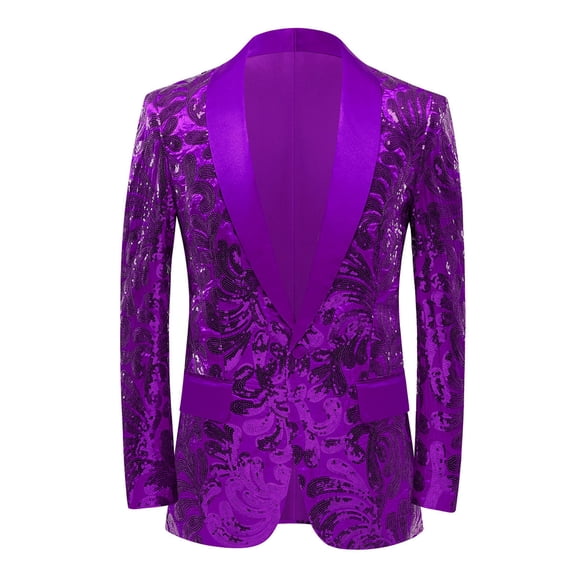 Christmas blazer for men Men's Sequinned Suit Jacket Suitable For Stage Performances Banquets And Party Occasions