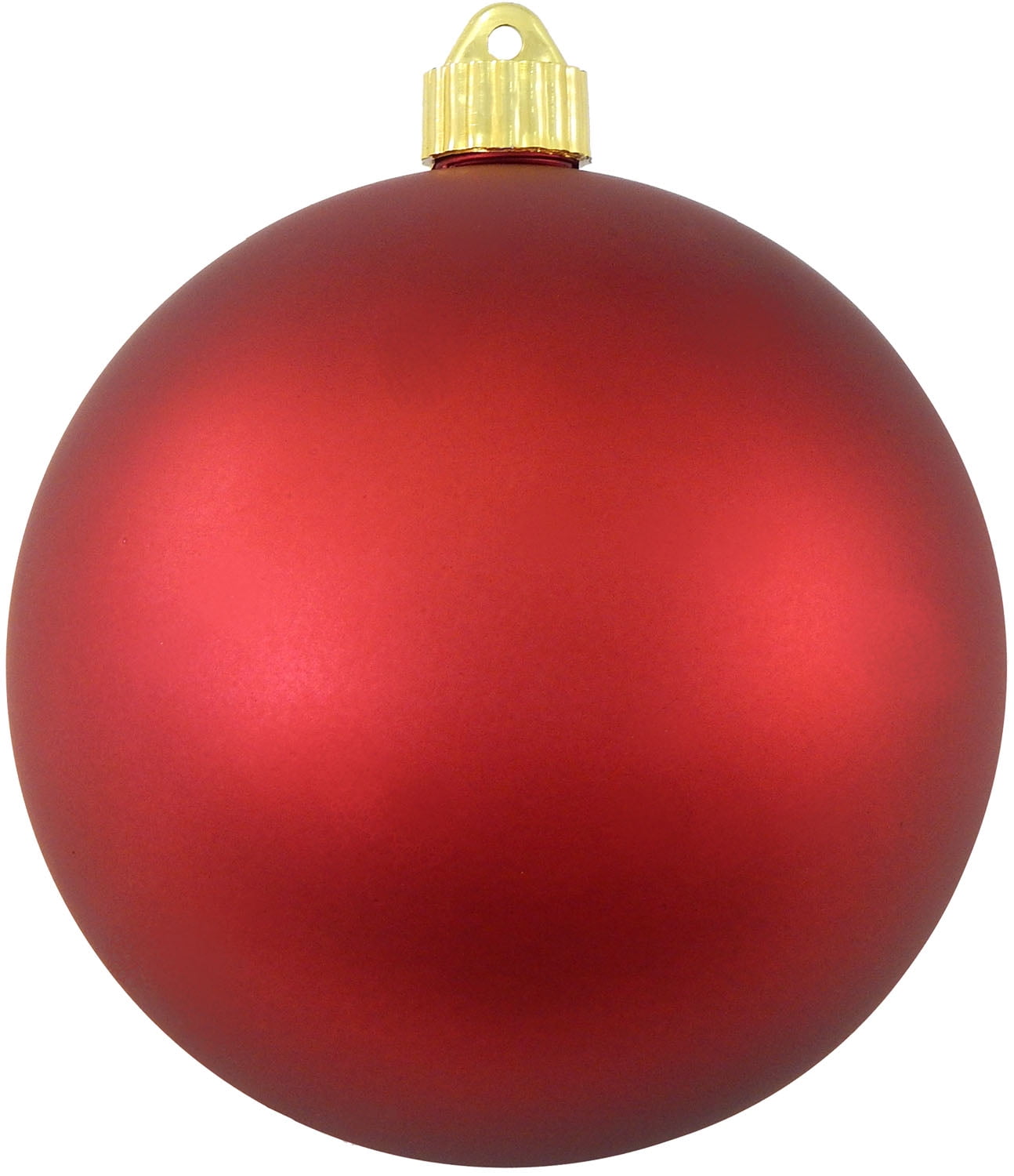 Christmas by Krebs Large Christmas Ornaments Matte Red 6" (200mm