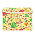 thumbnail image 1 of Christmas candy festive pattern background Storage Cubes with Lid Fabric Storage Bins Boxes Handles Cotton Linen Closet Organizer Container Decorative Foldable Washable Shelf Cloth Basket, 1 of 5