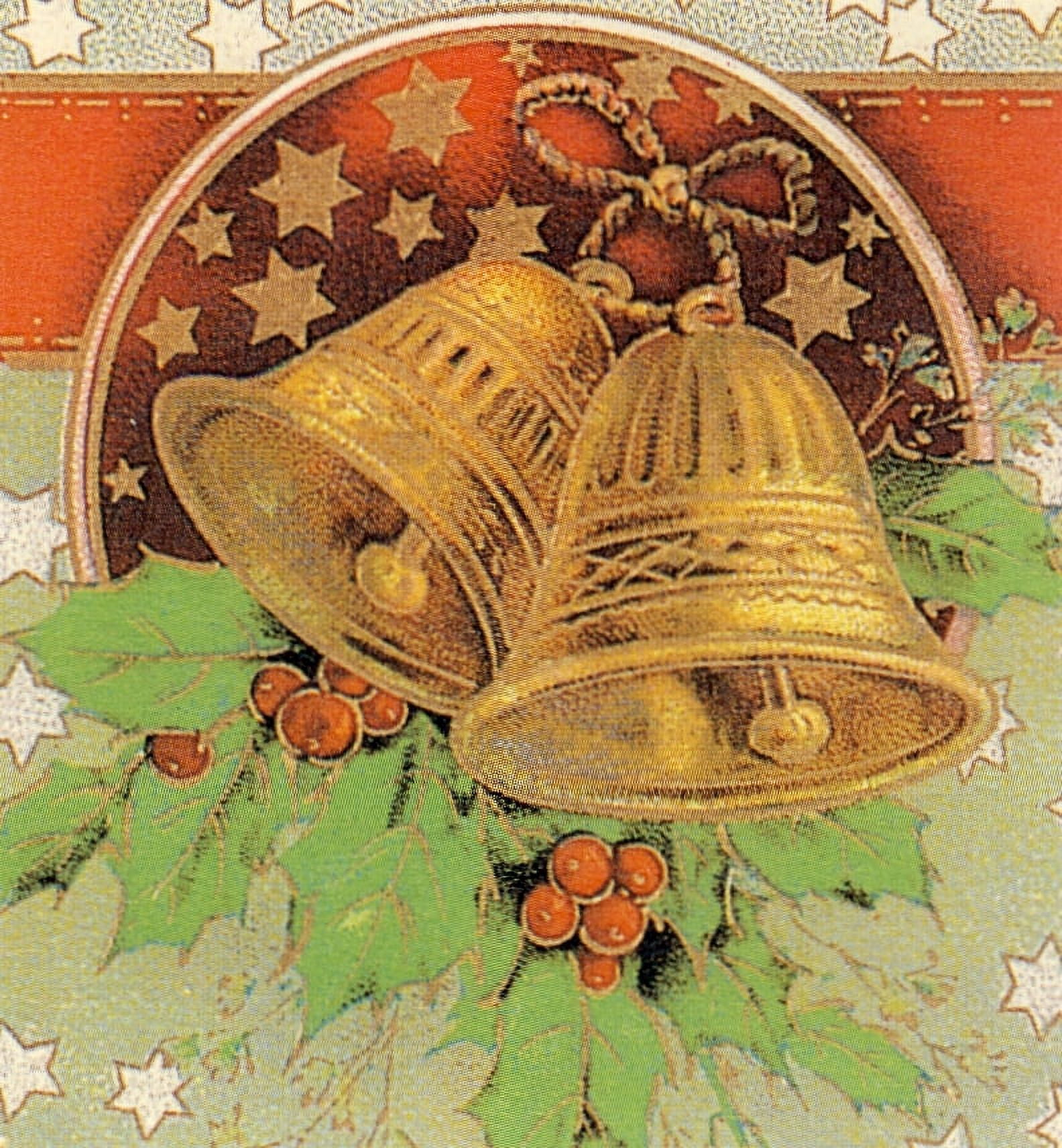 Christmas card detail Bells Canvas Art - Unknown (18 x 24)