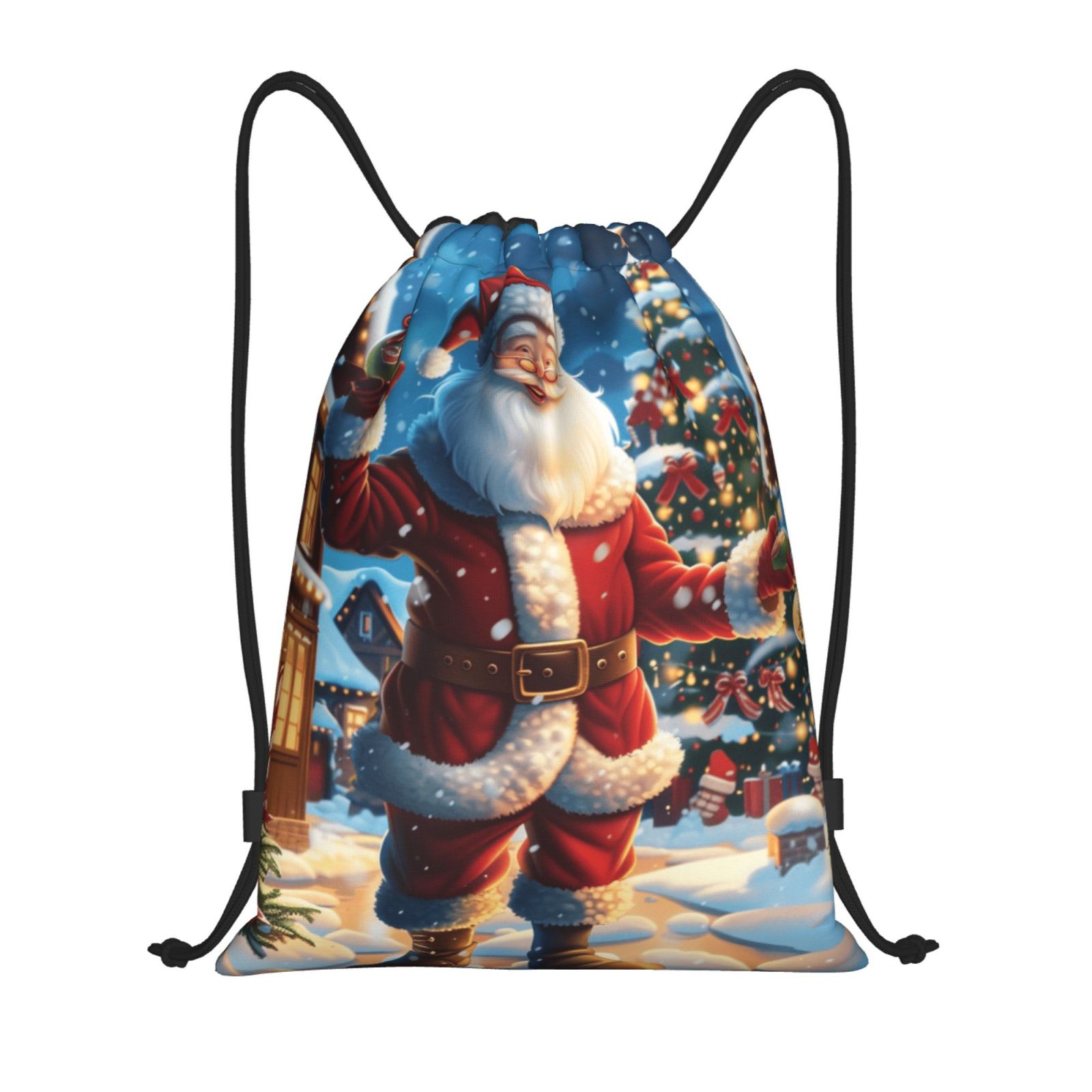 Christmas carnival Aesthetic drawstring bag backpack Fitness bag