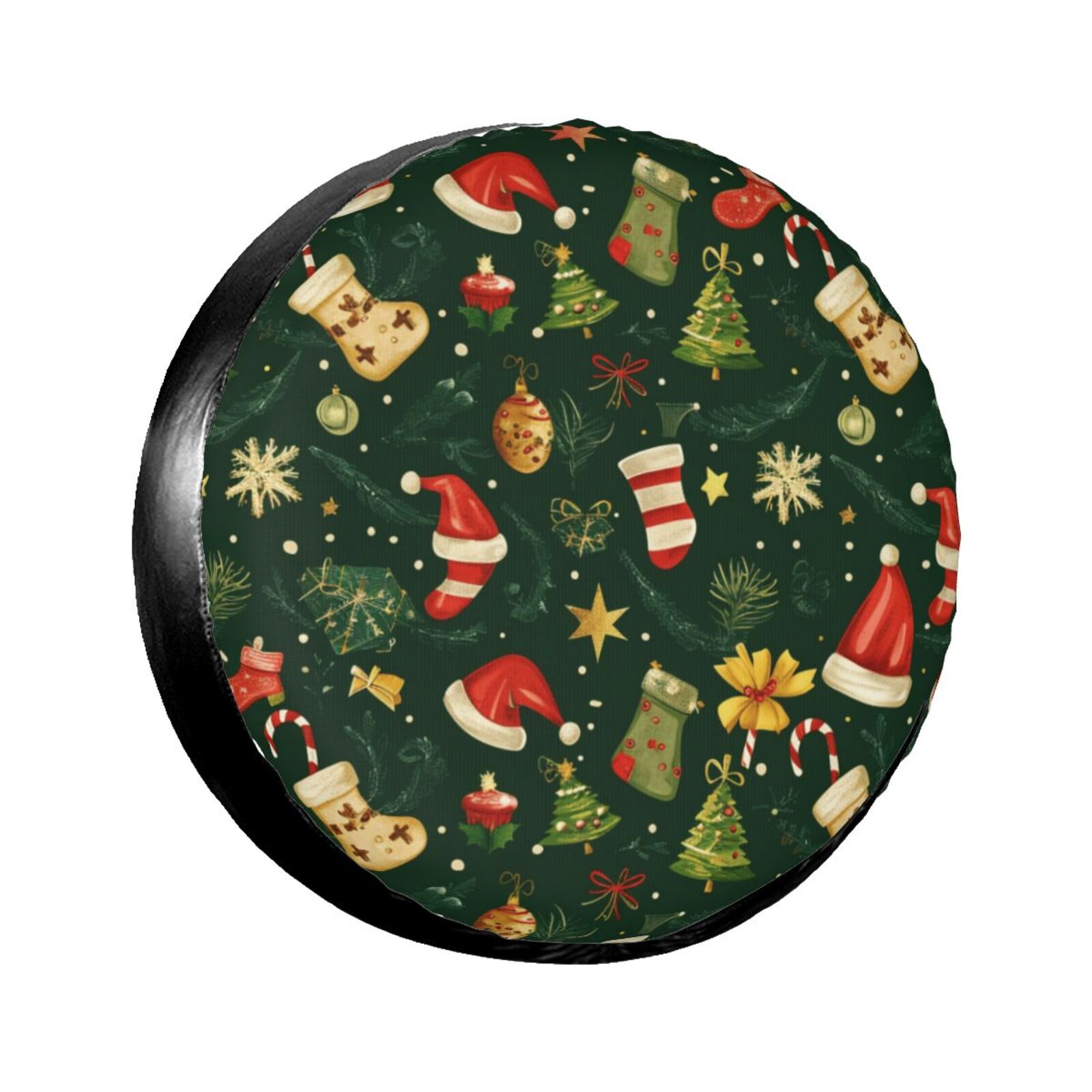Christmas cartoon printing Camping spare tire cover, wheel protector