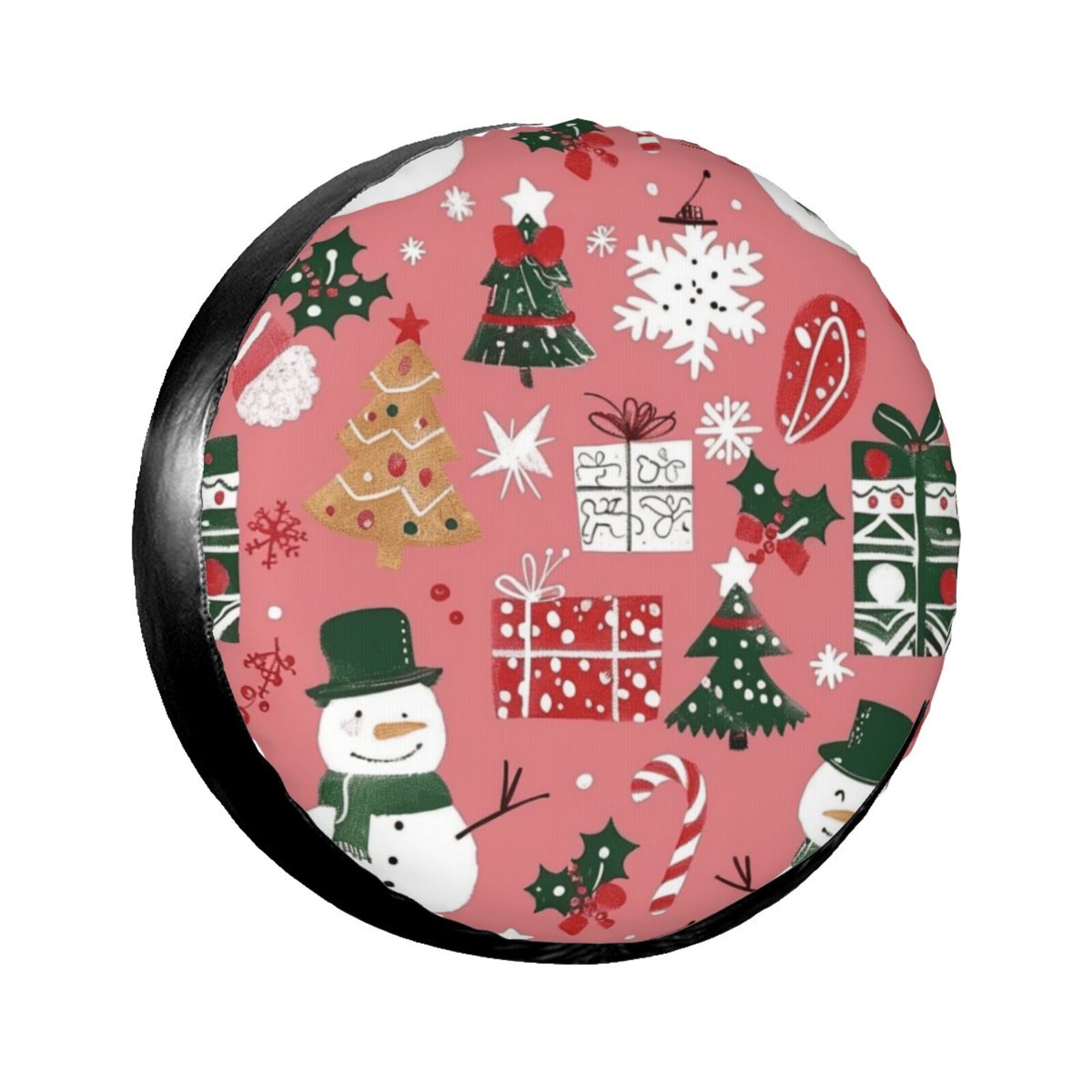 Christmas cartoon printing Camping spare tire cover, wheel protector