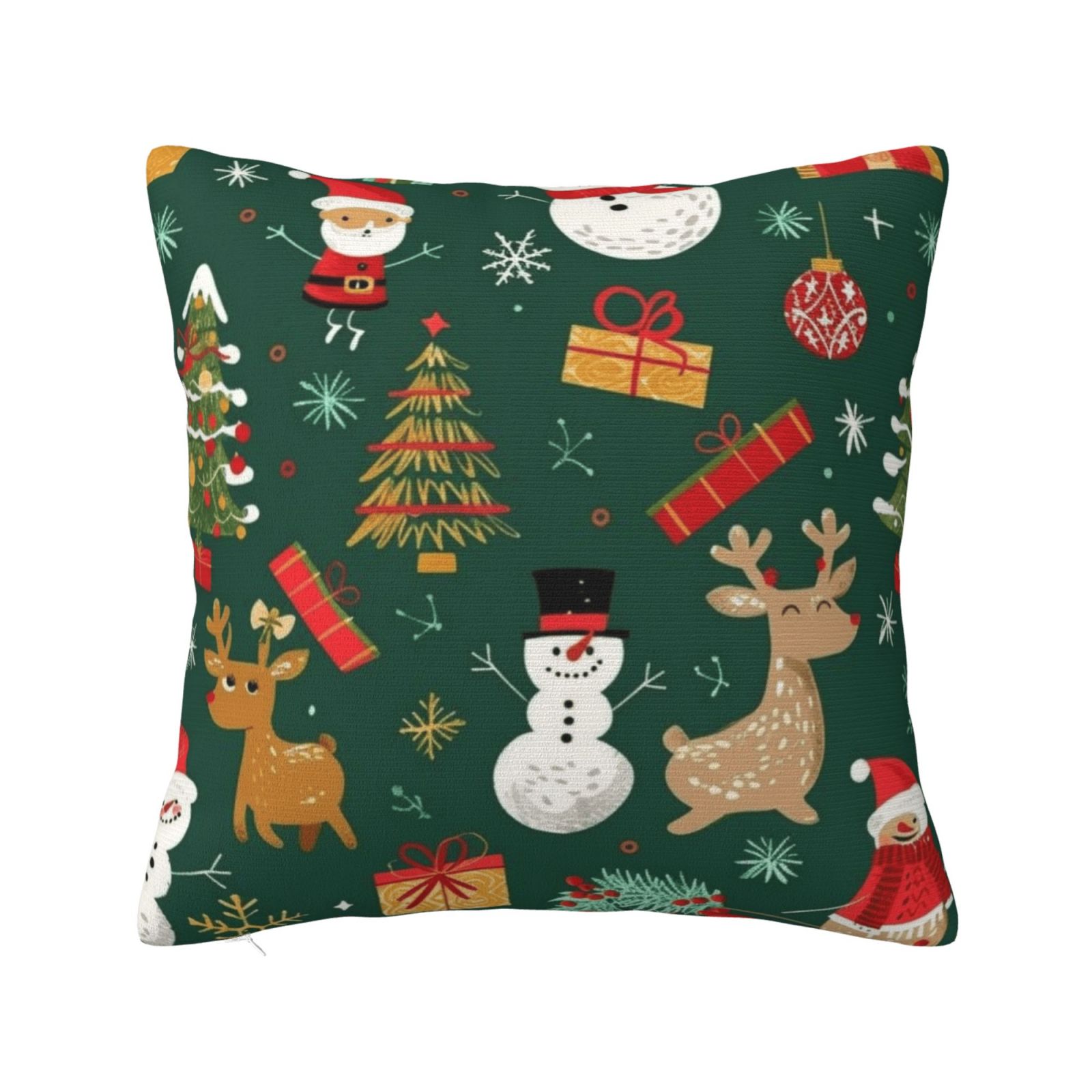 Christmas cartoon printing Pillow cover square cushion cover suitable