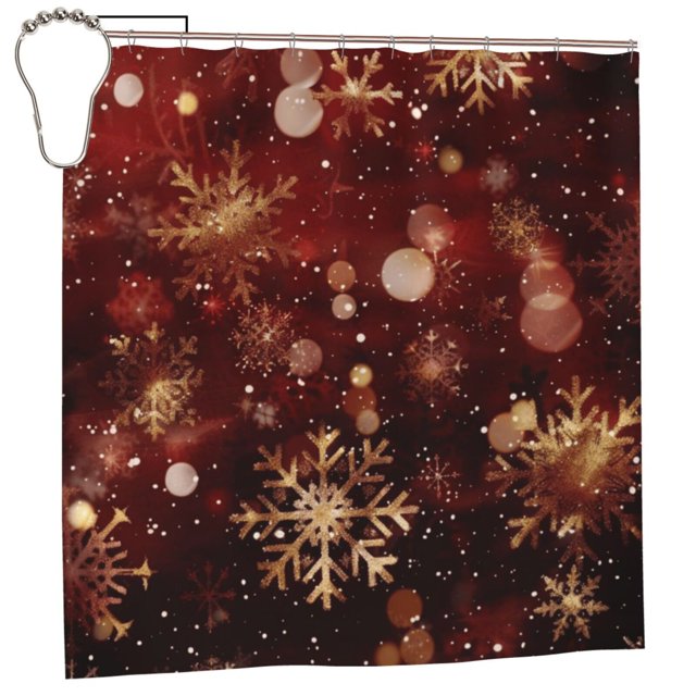 Christmas cartoon printing Shower Curtain Waterproof Shower Curtains