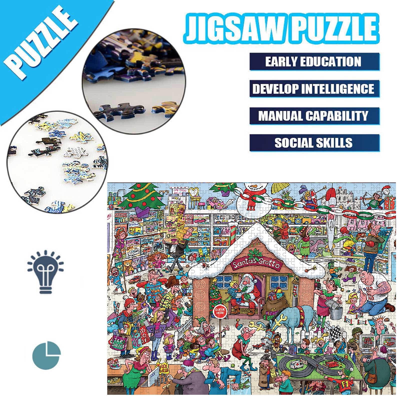 Christmas clearance 1000 Of Paper Puzzle Decoration Famous Painting Oil