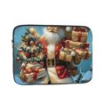 Christmas closeup bottom rebound bubble buffer laptop interior bag