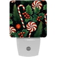 thumbnail image 1 of Christmas crutches LED Square Night Lights - Stylish and Functional Nightlight for Better Sleep - Energy Saving Plug-in Wall Light with Auto Sensor, 1 of 1