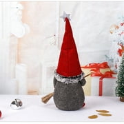 Christmas decoration creative Christmas faceless doll standing posture Rudolph Santa Claus doll broom dwarf doll