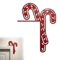 thumbnail image 1 of Christmas decoration door frame corner wall sticker candy cane, 1 of 9