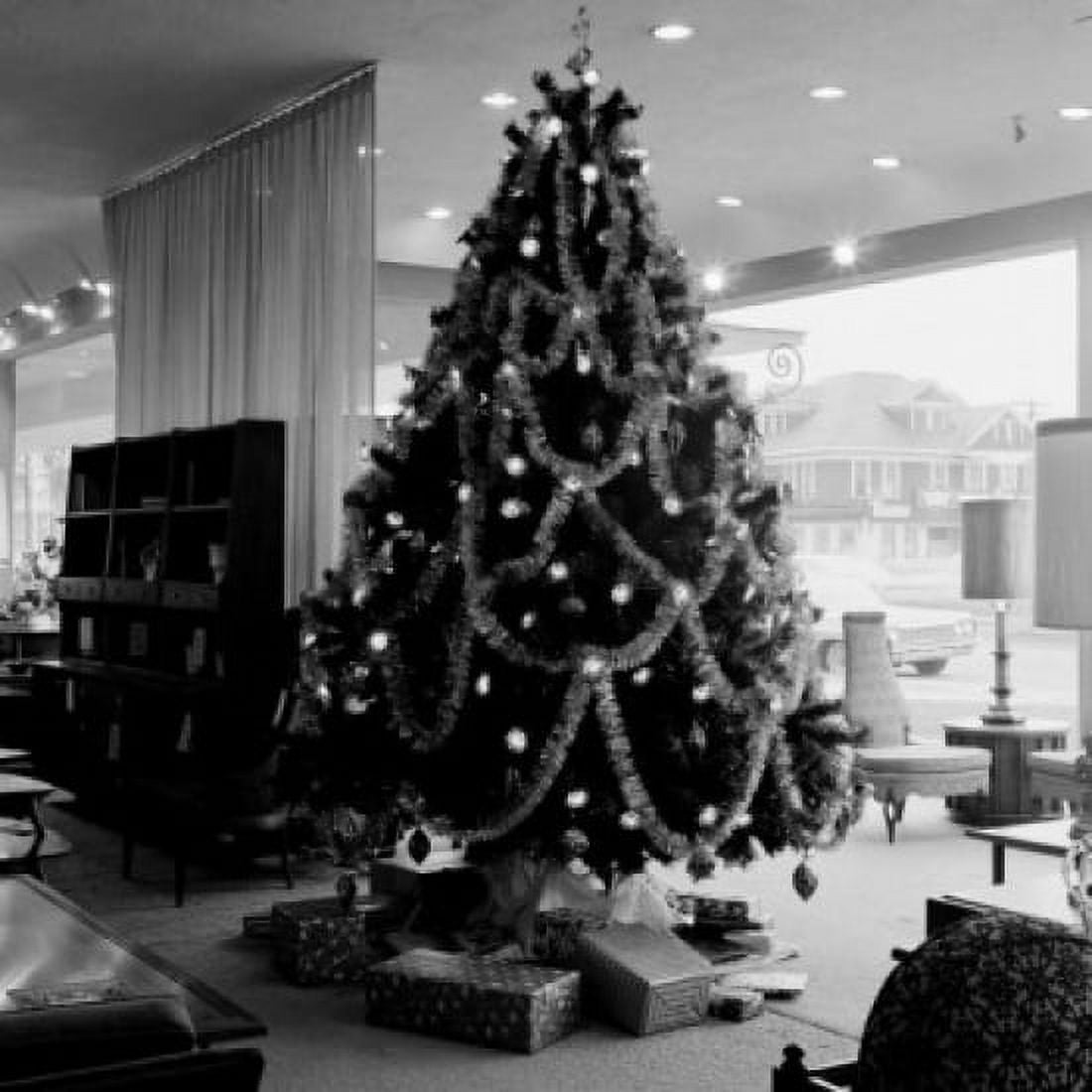 Christmas decoration inside of department store Canvas Art - (24 x 36)