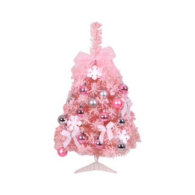 Christmas decoration pink mini Christmas tree pink 60cm flocked