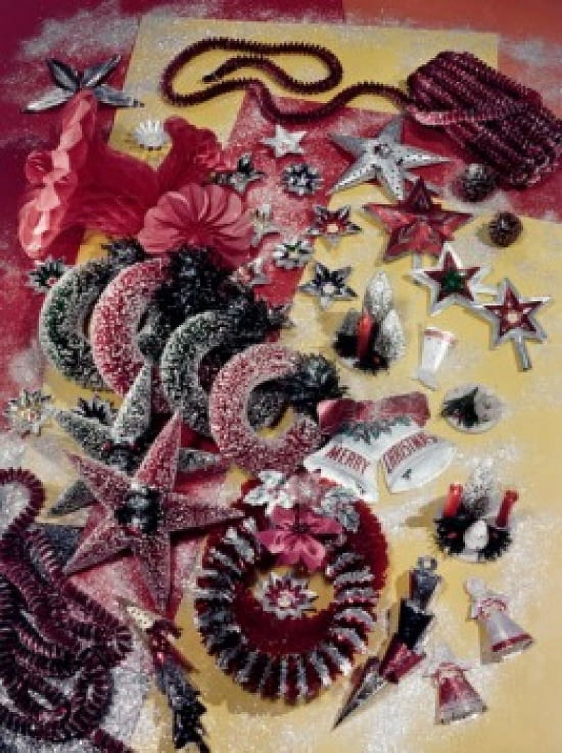 Christmas decorations high angle view Canvas Art - (18 x 24)
