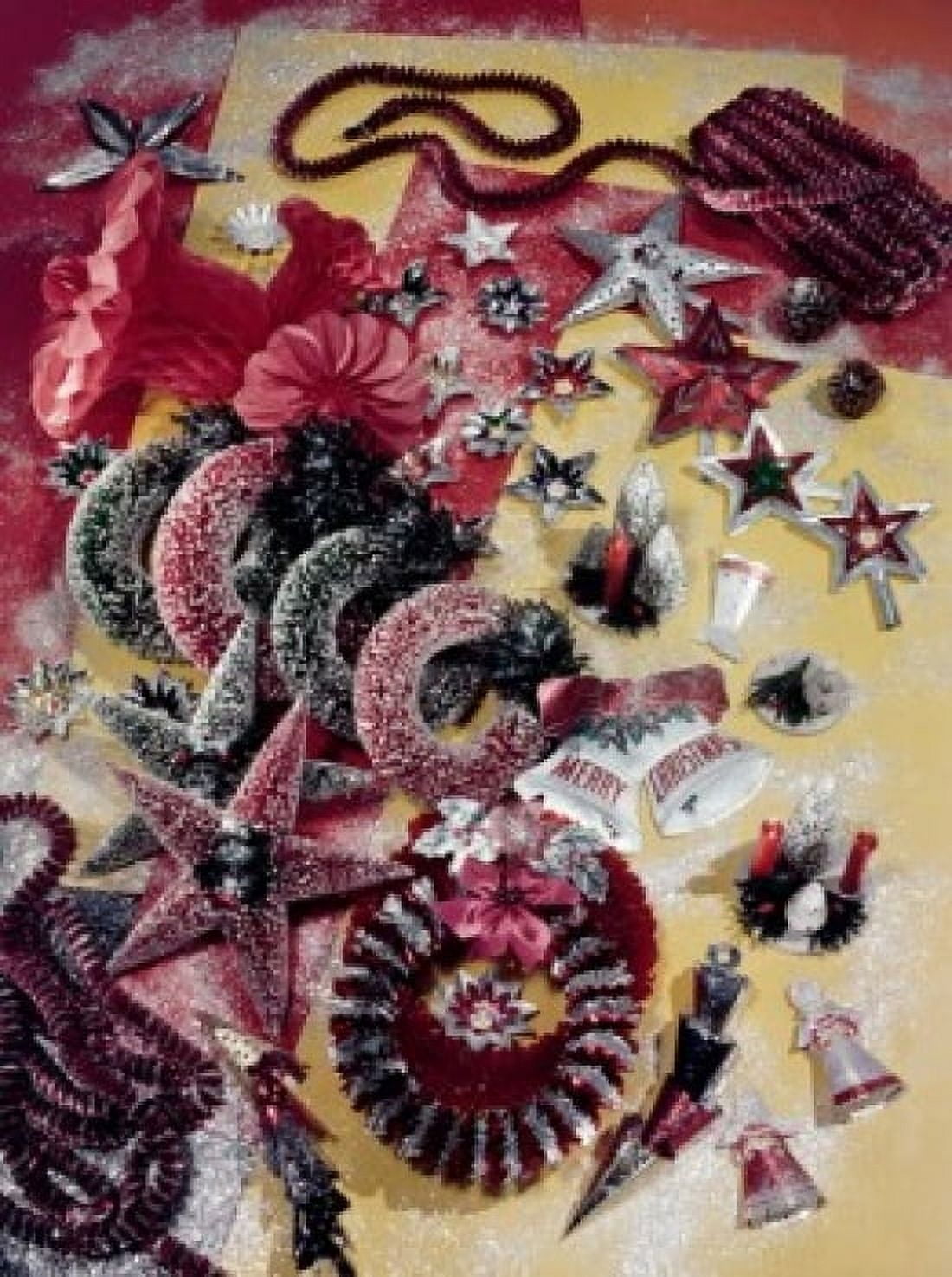 Christmas decorations high angle view Canvas Art - (24 x 36)