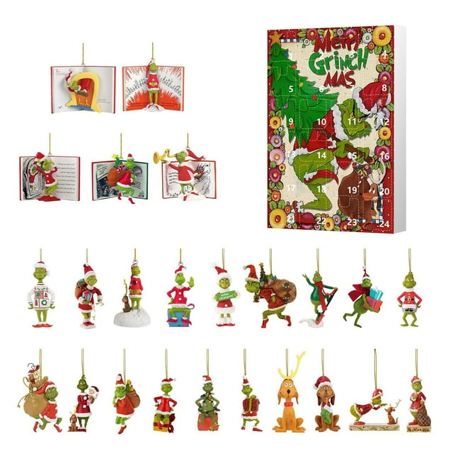 Christmas decorations indoor Christmas Advent Calendar 2024 with 24
