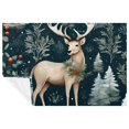Christmas elk Cozy Microfiber Custom Blanket Soft and Warm Printed