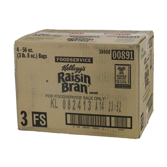Kellogg Raisin Bran Cereal, 56 Ounce, 4 Per Case