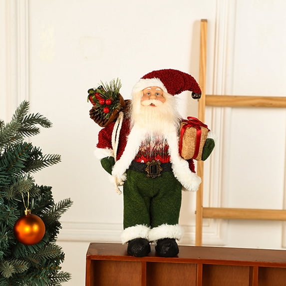 Christmas gift 50% Off Clear! Delicate Three-dimensional Christmas Decorations, Cute Santa Claus Figure Ornaments, Home Three-dimensional Doll Decoration Accessories Thanksgiving decoration
