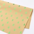 thumbnail image 1 of Christmas gift wrapping paper wholesale 100g hot stamping kraft paper flower bouquet packaging material gift green A, 1 of 7