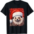 thumbnail image 1 of Christmas hedgehogPet Animal Hedgehog Christmas T-Shirt, 1 of 3