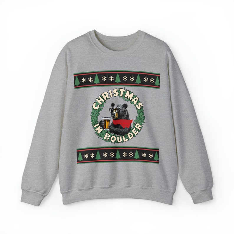 Christmas in Boulder CO Unisex Heavy Blend™ Crewneck Sweatshirt Cool