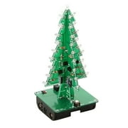 Christmas in July! Pretxorve DIY Christmas Tree LED Flash Kit 3D Electronic Learning Kit - Colorful LED Green