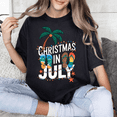 thumbnail image 1 of Christmas in July Shirt for Women – Funny Summer Holiday Graphic Tee, Beach Festive Vacation T-Shirt., 1 of 7