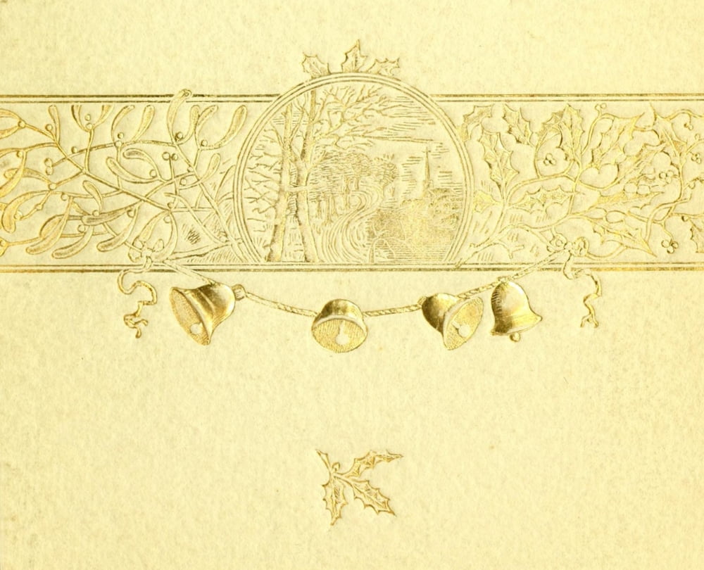 Christmas in Song 1886 Cover decoration Bells Canvas Art - Unknown (24 x 36)