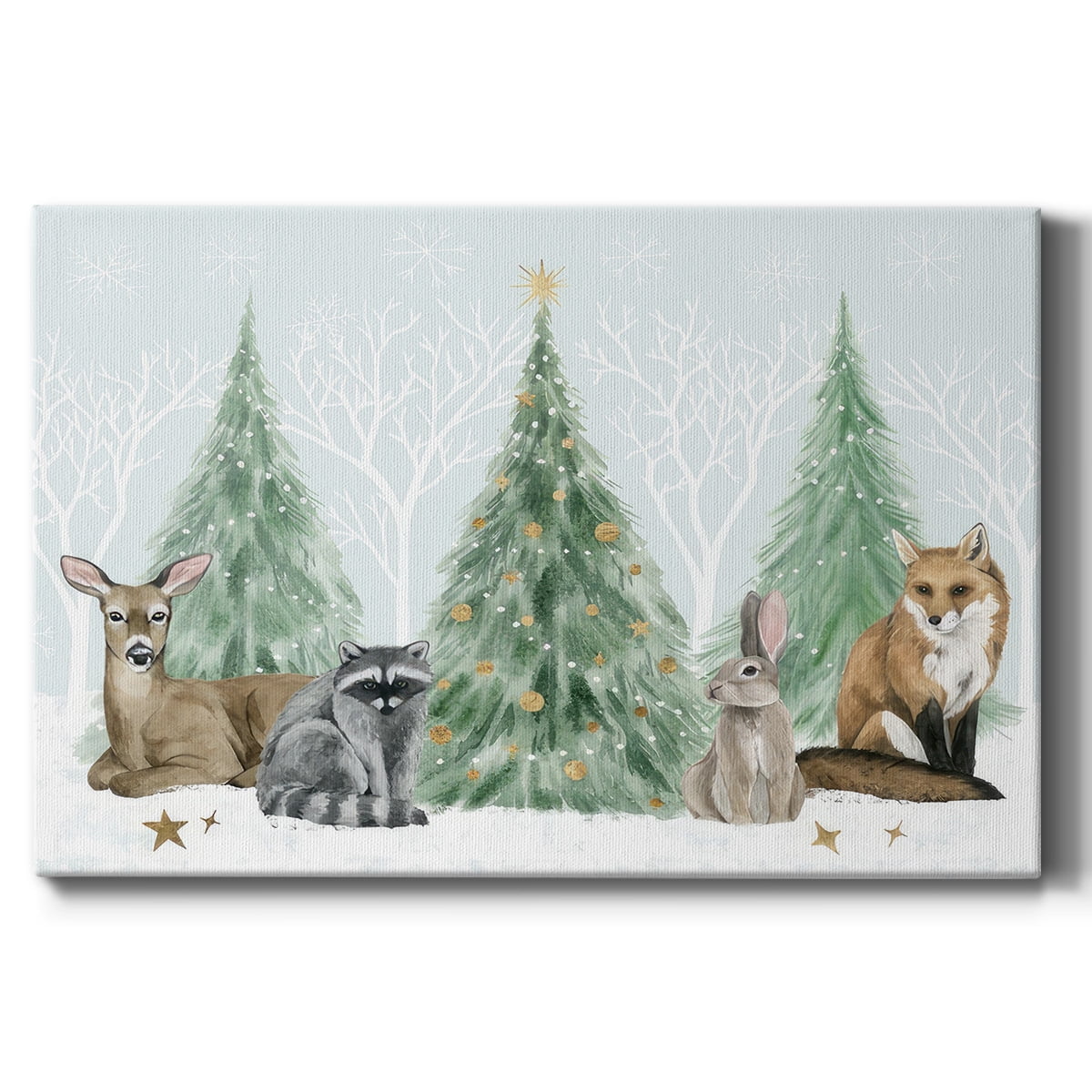Christmas in the Forest Collection A- Gallery Wrapped Canvas