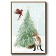 thumbnail image 1 of Christmas in the Forest Collection B - Framed Gallery Wrapped Holiday Canvas - 27 x 41 - Rosewood Frame, 1 of 8