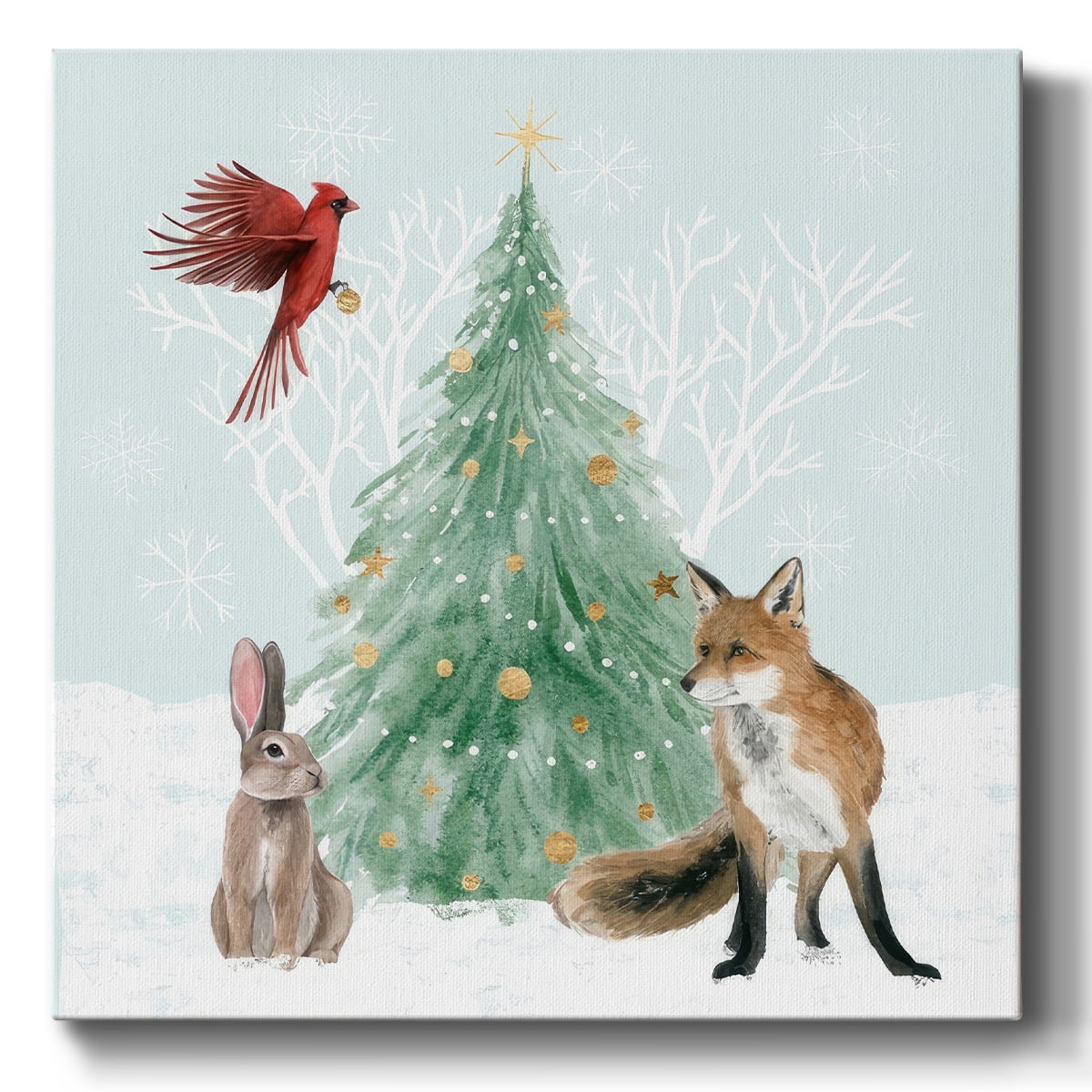 Christmas in the Forest I- Gallery Wrapped Canvas