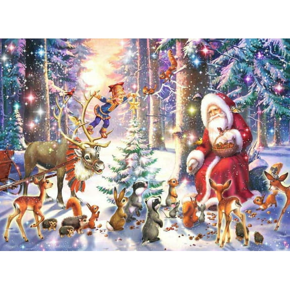 Christmas in the Forest, a 100-piece Puzzle by Ravensburger