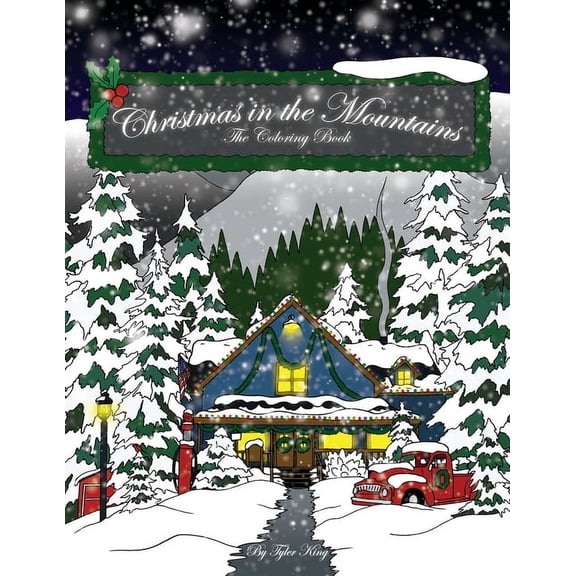 Christmas in the Mountains: The Coloring Book, (Paperback)