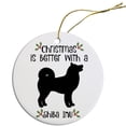 thumbnail image 1 of Breed Specific Round Christmas Ornament Shiba Inu, 1 of 1
