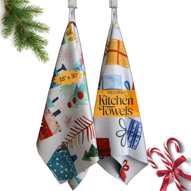 Christmas kitchen towel - Christmas hand towels for kitchen - Christmas ...
