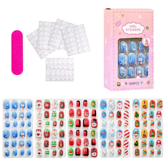 Christmas nail art for children