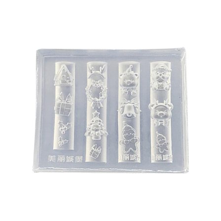 Christmas nail art silicone molds - DIY Nail Art Decorations Silicone Mold