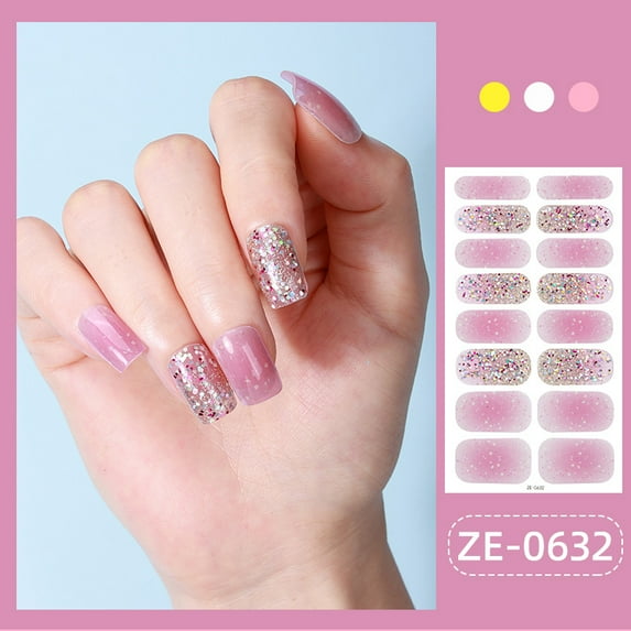 Christmas nail art stickers sequins imitation diamond nail polish film butterfly flower ins nail stickers-ZE-0632